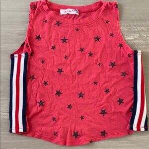 Play Six Girls Stars and Stripes Red Tank